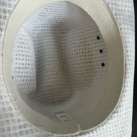 Kids White Straw Cowboy Hat with Horse Rodeo Summer Spring Fall Cap - Picture 8 of 9
